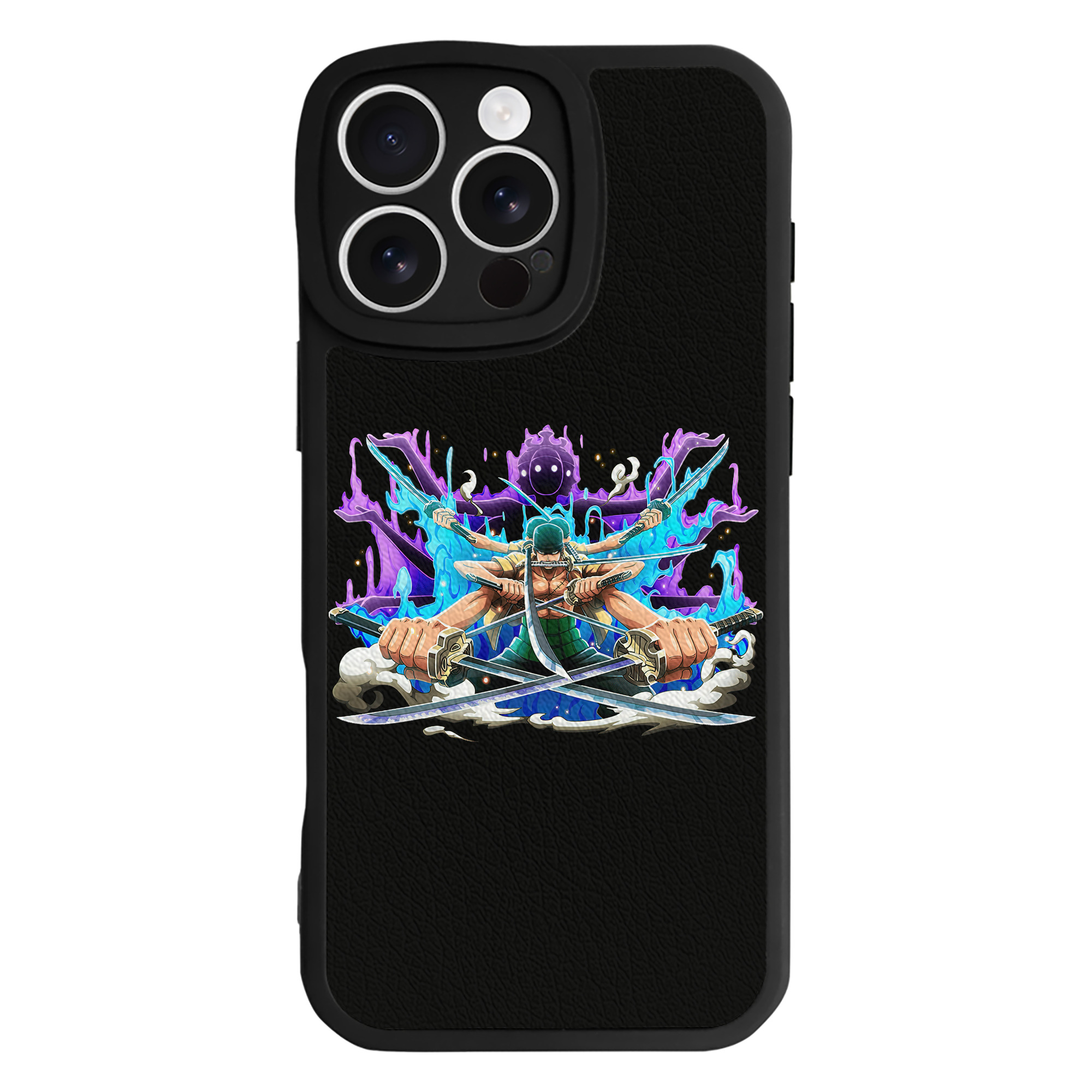 （画像用） ワンピース ロロノア・ゾロ ONE PIECE Roronoa Zoro 【iPhone 16シリーズ対応】シリコンスマホケース（レザー調） 材質：シリコン